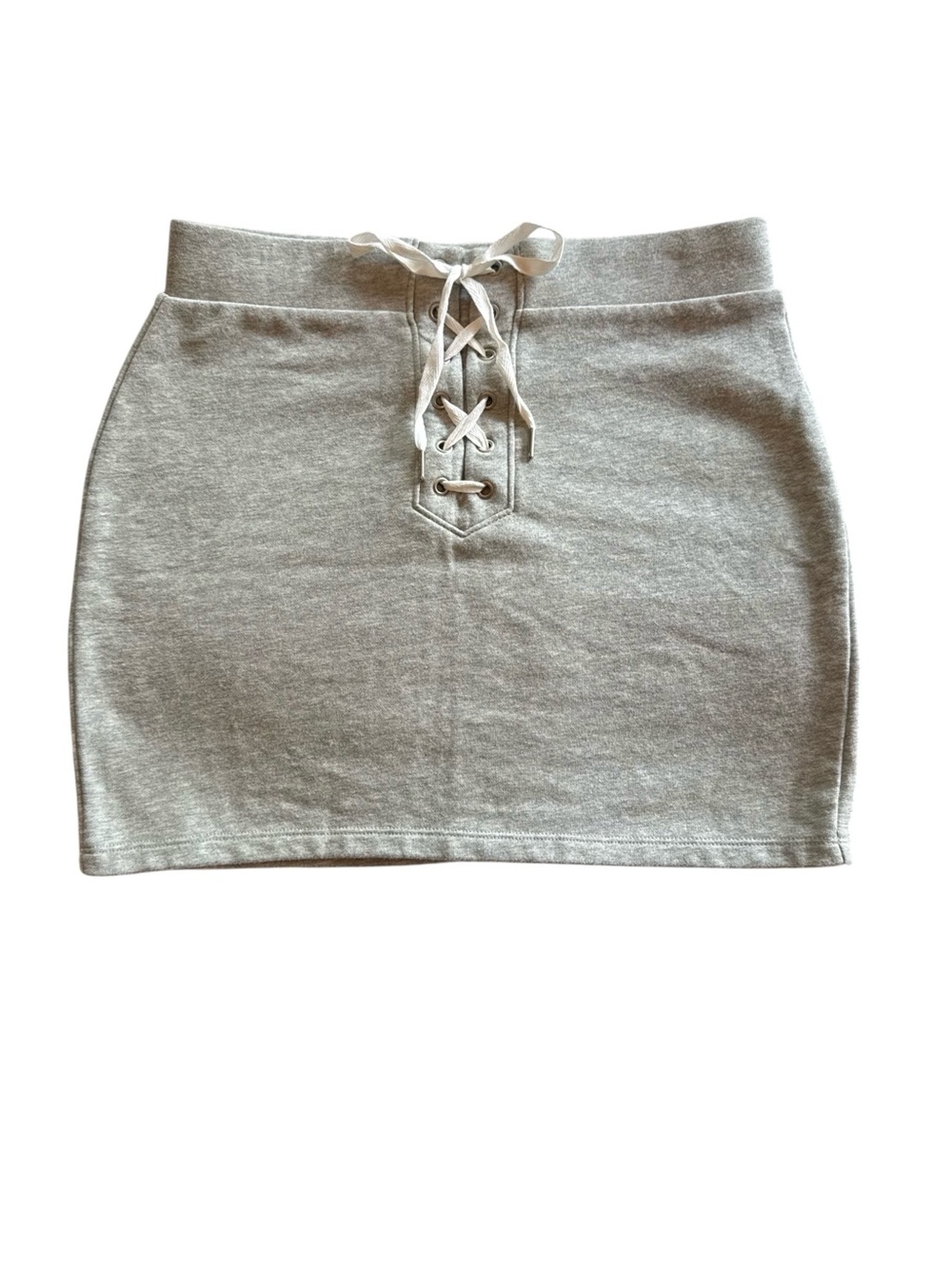 Forever 21 Heather Gray Stretch Mini Skirt